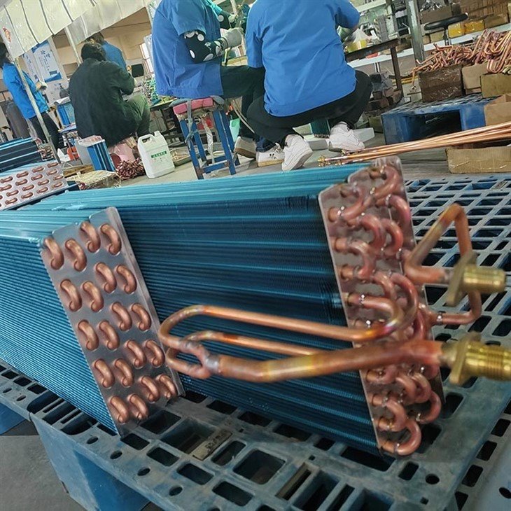 Oxygenerator Blue Copper Tube Aluminum Fin Condenser