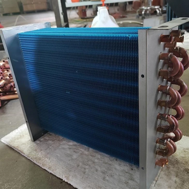 Oxygenerator Blue Copper Tube Aluminum Fin Condenser